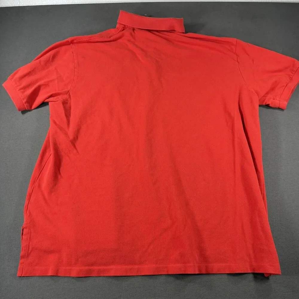 Polo Ralph Lauren Shirt Mens 2XB Red Big Pony #3 Short Sleeve Golf Casual Preppy